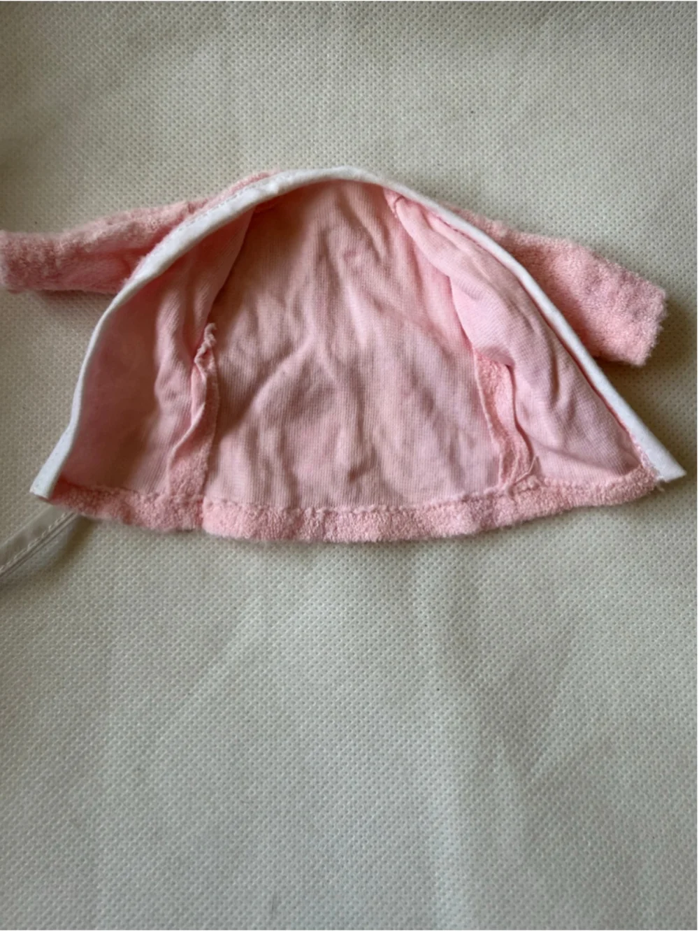 vintage barbie - clone pink terry cloth robe